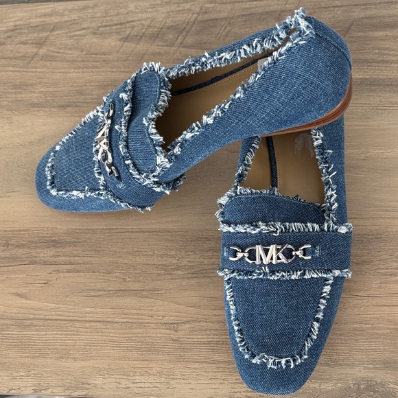 Michael Kors Shoes - Michael Kors Frayed Denim Loafers
